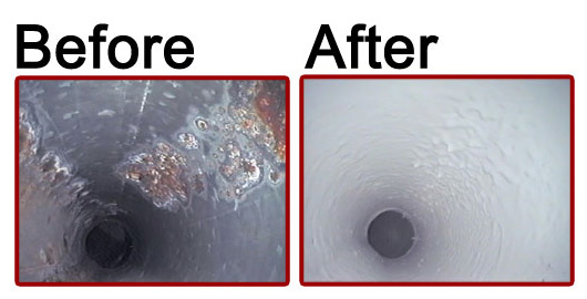 Duct Coating - Before & After